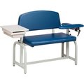 Clinton Industries Clinton„¢ 66002 Lab X Series Extra-Wide Blood Drawing Chair with Padded Flip Arm and Drawer 66002